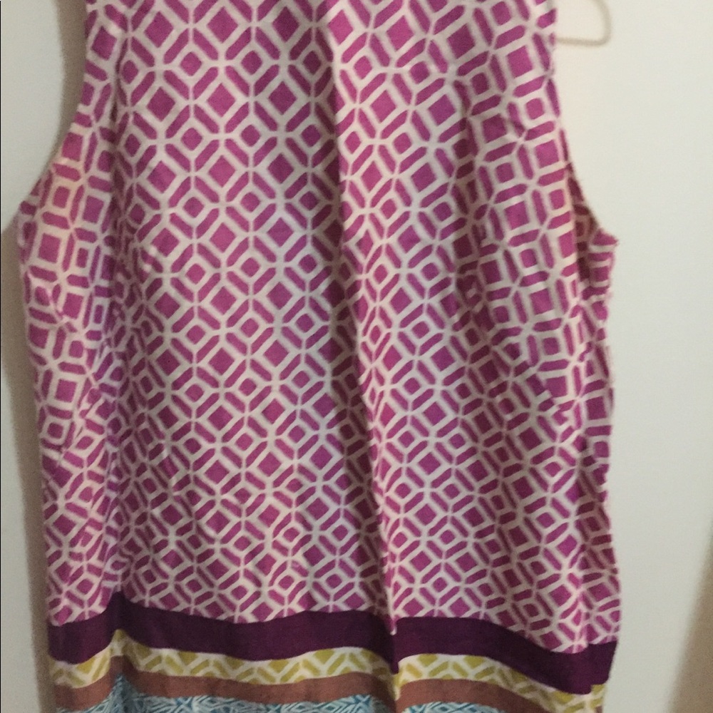 Linen dress - fully lined , back zipper
